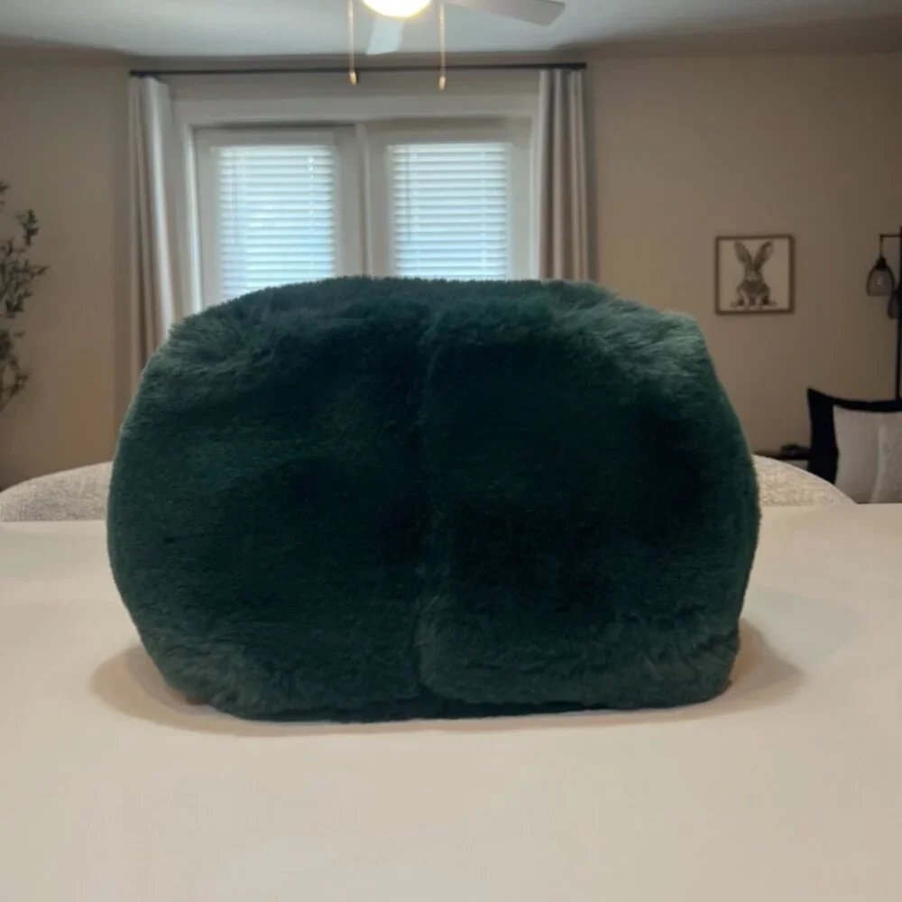 Kate Spade Cleo Faux Fur Small Chain Bucket Bag In Pine Grove - Picture 7 of 10